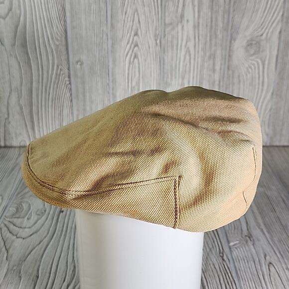 Duluth Trading Co. Cotton Newsboy Tan Cap Hat Medium - Picture 3 of 10